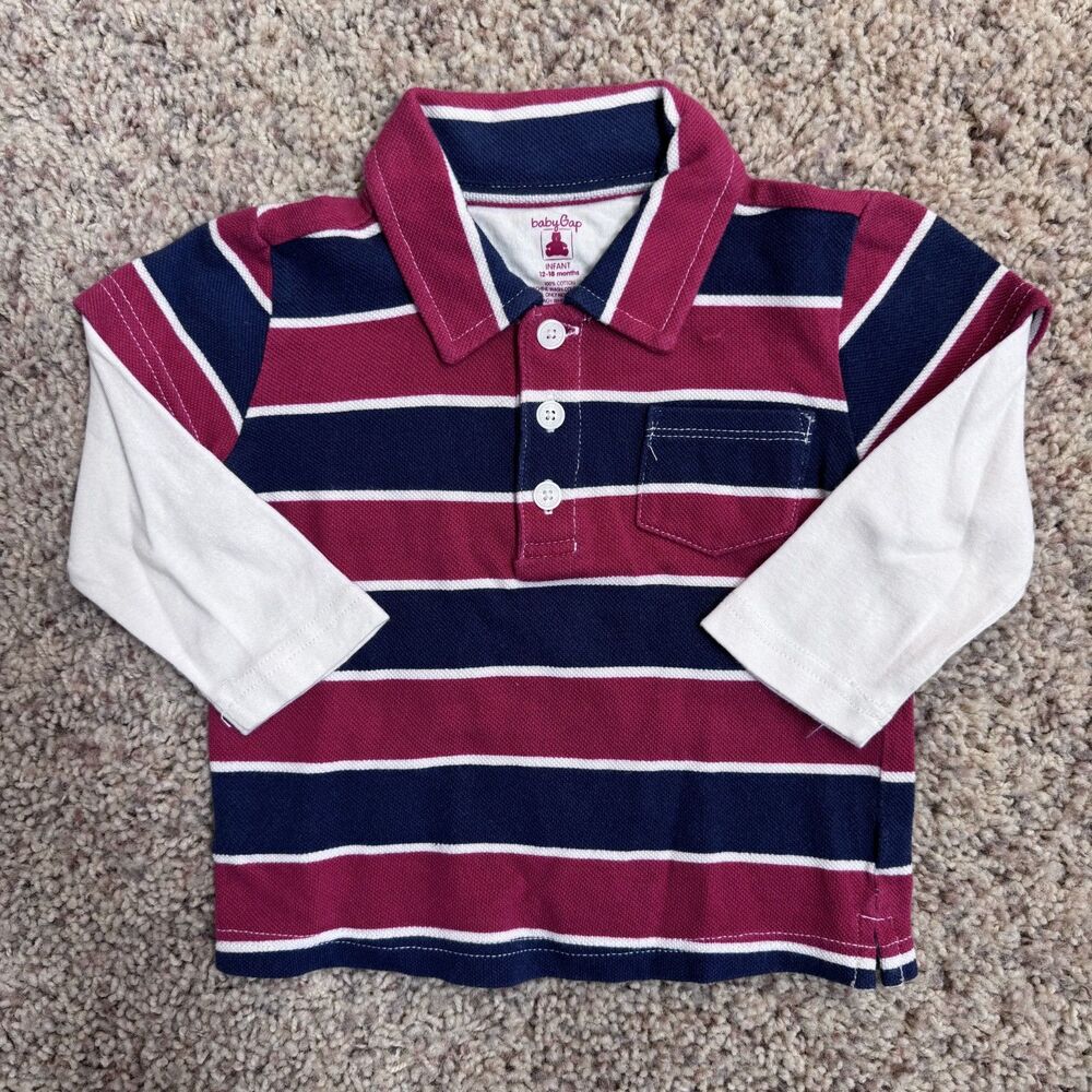 babyGap boy size 12 - 18m 2-in-1 shirt polo top gap baby
